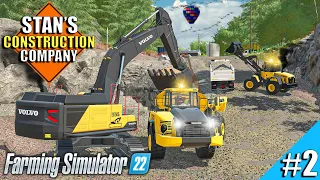 I MADE $450,000 MINING with VOLVO and KOMATSU (Construction ROLEPLAY) Farming Simulator 22