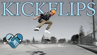 Pro SECRETS on HOW TO KICKFLIP ANYTHING, All Ability Levels for Street, Transition, Set Up,Safety