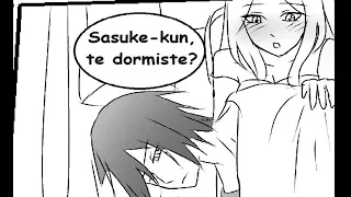 Sasuke sorprende a Sakura - La familia Uchiha