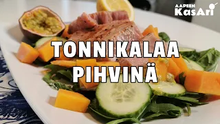 Aitoa tonnikalaa pihvinä & intohimon salaatti.