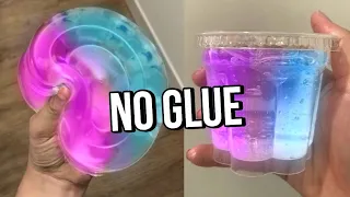 Testing VIRAL NO GLUE SLIMES! How to make DIY NO GLUE slimes, WATER SLIME & 1 ingredient slime