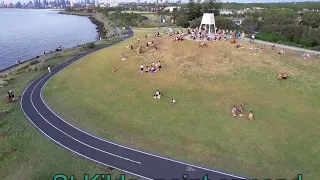 Drone video  Melbourne st kilda beach