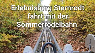 Sternrodler Erlebnisberg Sternrodt mit der Bergrodelbahn / Sommerrodelbahn  im Sauerland. [4K UHD]