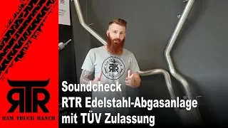 Soundcheck RTR Edelstahl Auspuff mit TÜV - RTR - RAM Truck Ranch