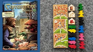 WHAT'S NEW Carcassonne Expansion 2: Traders & Builders and PLAYTHROUGH