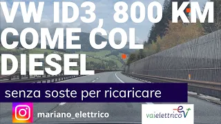 800 km in auto elettrica ma come se fosse un Diesel (senza soste per la ricarica, e senza fast)