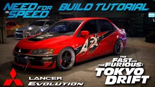 Need for Speed 2015 | Tokyo Drift Sean's Mitsubishi Evo Build Tutorial | How To Make