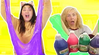 GIANT NICKELODEON GLUE WITH MOM | NEW NICKELODEON GLUE ~ Slimeatory #366