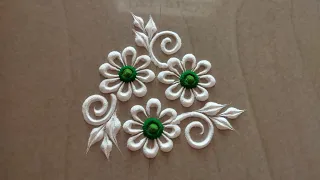 2 simple rangoli design. small rangoli designs.