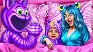 Poppy Playtime 3 Beni Evlat Edindiyse! Nasıl Catnap Olunur! Gerçek Hayatta Gülümseyen Yaratıklar!