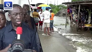 Gov Okowa Visits Delta Flood Victims, Commends Donations So Far