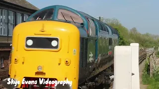 Deltic No.55013 at Wansford Nene Valley Railway