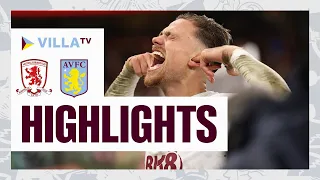 MATCH HIGHLIGHTS | Middlesbrough 0-1 Aston Villa