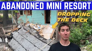 DESTROYING The ABANDONED Mini Resort Deck : Day 3