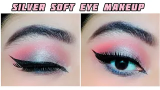 Silver Soft Eye makeup tutorial | THE GLOSSY DIVA #softeyemakeup