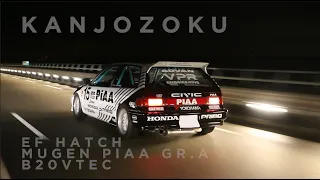 EF9 Honda Civic Kanjo build with Mugen PIAA JTCC livery