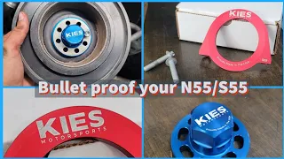 Protect your N55/S55 BMW with this EASY mod - Crank Seal Guard/Crank Bolt Lock by Kies Motorsports