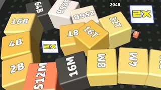 Cubes 2048.io Game  🎲 I was able to score 32 Trillion 🎲 CUBES SNAKE 2048.io Gameplay