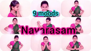 Bharatanatyam | NAVARASAM | 9 moods | 9 expressions in Navarasam | Anu's Natyalayam. (Lesson 19)