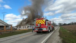Hamilton Township Volunteer Fire Department Battle With A House