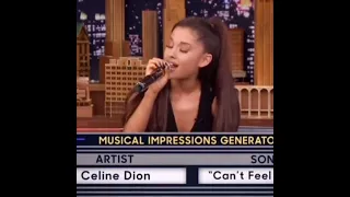 Ariana Grande Funny Impression Of Celine Dion