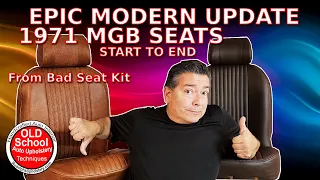 1971 MGB Seats Modern Update Upholstery Start To Finish