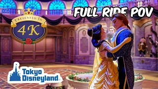 ENCHANTED TALE OF BEAUTY AND THE BEAST | 美女と野獣“魔法のものがたり” | Full Ride POV 4K | Tokyo Disneyland