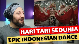 🇨🇦 CANADA REACTS TO Indonesian Dance - Tari Kreasi Nusantara – Hari Tari Sedunia reaction