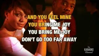 You Bring Me Joy in the Style of "Anita Baker" with lyrics (no lead vocal)