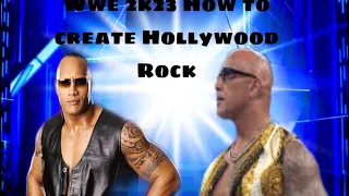 WWE 2k23- How to make Heel 2024 Hollywood Rock Dwayne “The Rock” Johnson Smackdown 2/16/24 Version