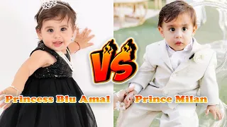 Prince Milan VS Princess Blu Amal Transformation 👑 From Baby To 2024