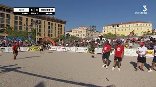 Pétanque : International de la Ville d'Ajaccio 2023 - 2eme demie finale - LOY - ROCHER