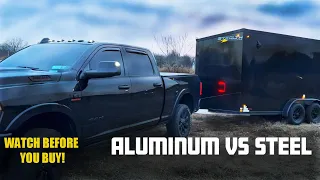 Aluminum vs Steel - Stealth enclosed Cargo Trailer review