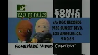 Top 10 Alternative Chart & Sonic Youth contest & 100 % on MTV 120 Minutes Dave Kendall (1992.09.13)