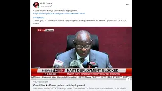 Èzili on the Kenya ruling that blocks deployment to Hayti