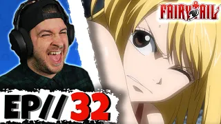 LUCY VS THE CELESTIAL SPIRIT KING!! // Fairy Tail Episode 32 REACTION - Anime Reaction