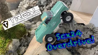 SCX24 Treal Overdrive Gears initial thoughts,install and testing