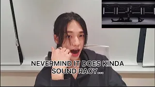 [ENG SUBS] STRAY KIDS HYUNJIN REACTION TO RED LIGHTS BY BANGCHAN AND HYUNJIN (VLIVE)