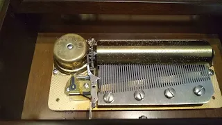 【STRAUSS Walts 4 tune】Thorens（pre REUGE） Music Box 50 note