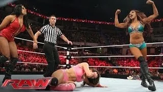 Nikki Bella vs. Alicia Fox & Aksana - 2-on-1 Handicap Match: Raw, June 2, 2014