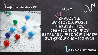 Chemia klasa 7 [Lekcja 23 - Znaczenie wartościowości pierwiastków chemicznych]