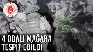 Pençe-Yıldırım Operasyonunda 4 Odalı Mağara Tespit Edildi