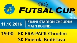 FK ERA-PACK Chrudim - SK Pinerola Bratislava 4:1 - UEFA FUTSAL CUP - Chrudim 11.10.2016