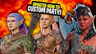 Baldur's Gate 3 - UPDATED - How To Create A Custom Party Of Up To 4 Characters -Full Release Updated