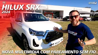 TOYOTA HILUX SRX 2024 - A Pick-up Mais Vendida No Brasil Com Nova Multimídia!