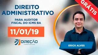 Aula de Direito Administrativo com Prof. Erick Alves | AO VIVO