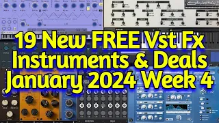 19 Best New FREE VST Plugins, Vst Instruments, Sample Packs & New Year Deals - JANUARY 2024 Week 4