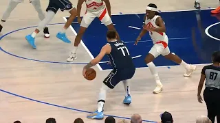 Luka Doncic with insane handles and hits a fadeaway 😳