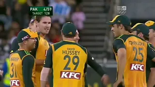Shaun Tait 3 Wickets vs Pakistan in only T20l 5 February 2010 at Melbourne