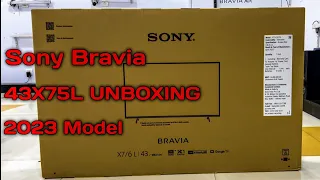 Sony Bravia 43X75L || Unboxing || Google TV || 2023 Model